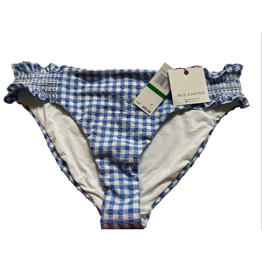 Red Carter bikini bottom periwinkle color sz 10 NWT